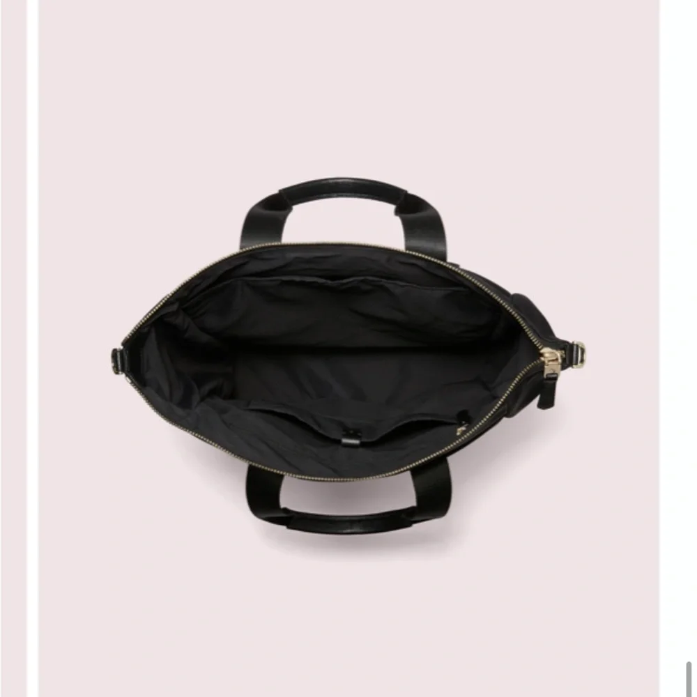 kate spade Black Nylon Top-Handle Backpack Tote